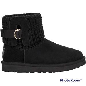NEW Ugg Black Classic Solene Mini Boots